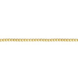 Cadena Fierro Veneciana Cuadro Dorado 2 mm