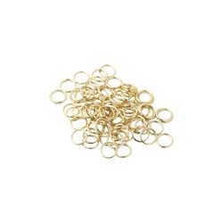 Argolla Metal Dorada Chica 8 mm - 10g