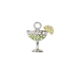 Charm Saga Copa de Martini con Cristales 19 x 16 mm Mini