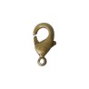 Broche Perico Metal Gota Chico Oro Viejo 6x10 mm