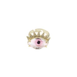 Anillo Frau Elegance Ojo de Circonia Rosa